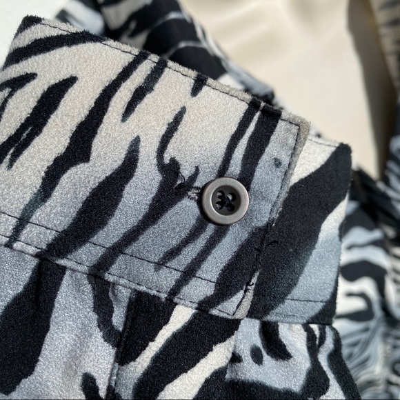 Harmony & Vine Long Sleeve Zebra Print Shirt A171 - Picture 5 of 7